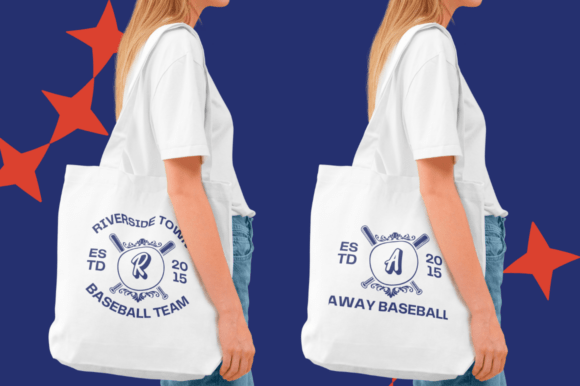 Baseball Crown Monogram Font - Preview 6