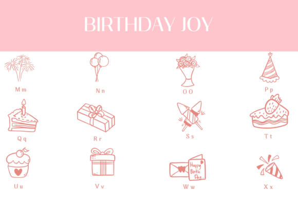 Birthday Joy Font - Preview 2