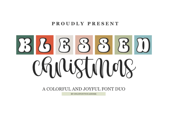 Blessed Christmas Duo Font PNG with transparent background - Preview 1