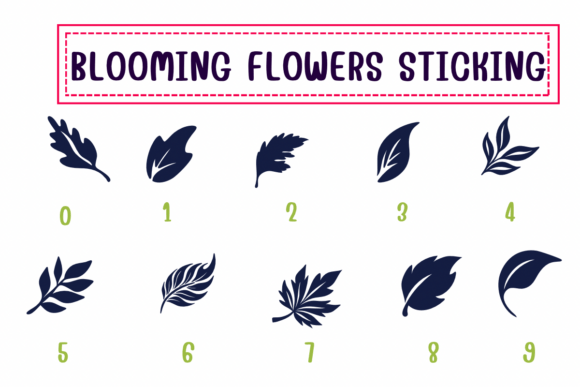 Blooming Flowers Sticking Font - Preview 3
