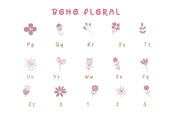 Boho Floral Font - Preview 6