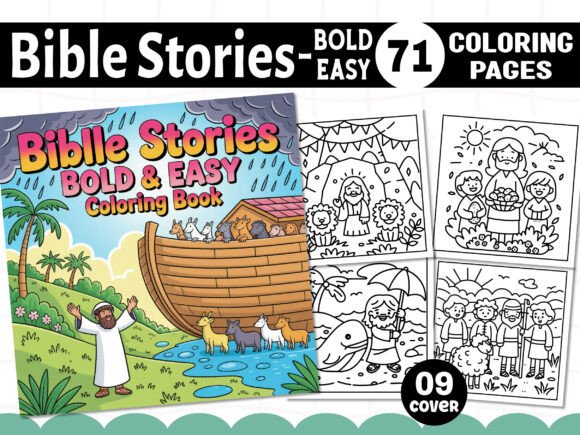 Bold & Easy Bible Stories Coloring Pages