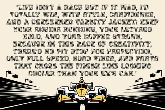 Checkered Varsity Font - Preview 2