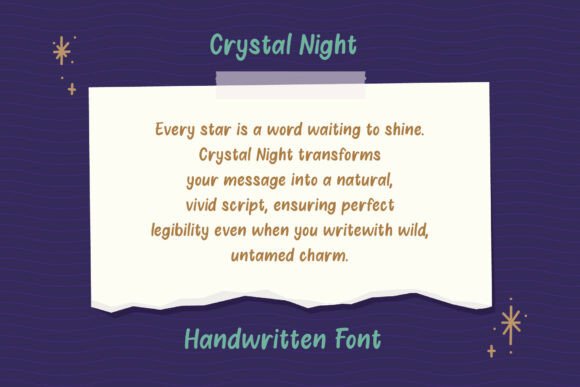 Crystal Night Font - Preview 1