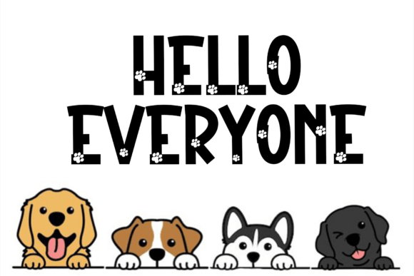 Cute Doggy Font - Preview 2