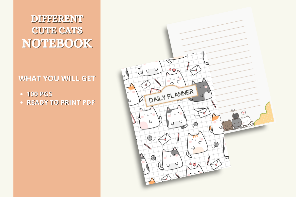 Different Cute Cats Notebook