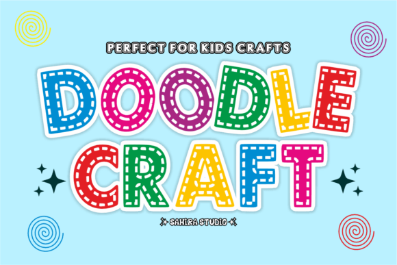 Dotted Lines Font PNG with transparent background - Preview 1