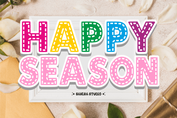 Dotted Lines Font PNG with transparent background - Preview 2