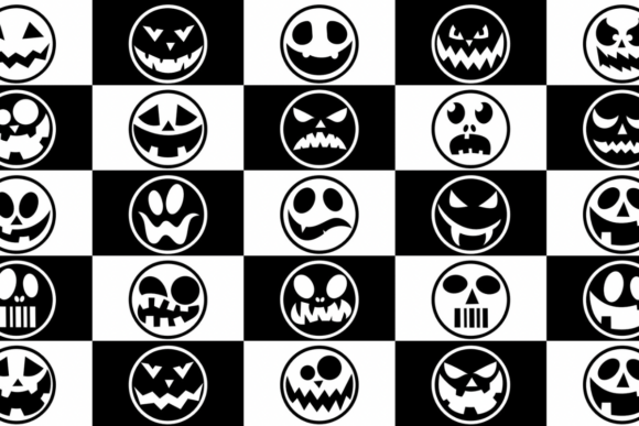 Emoji Face Halloween Font - Preview 6