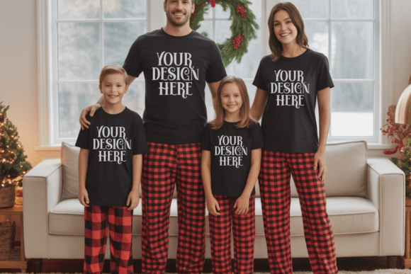 G5000 and 5000B Christmas Family Mockups