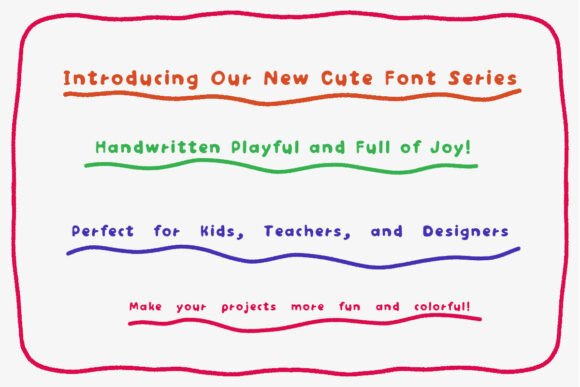 Happy Noodle Font PNG with transparent background - Preview 2