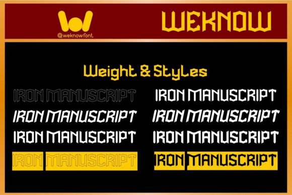 Iron Manuscript Font - Preview 6