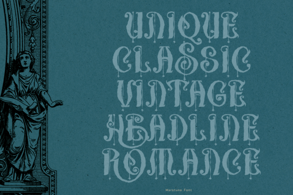 Marstune Font PNG with transparent background - Preview 1