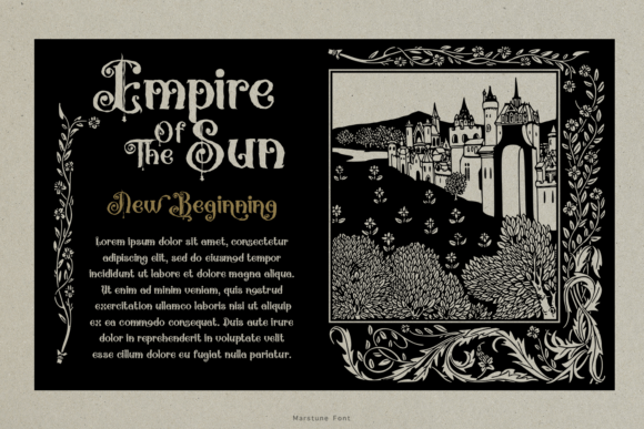 Marstune Font PNG with transparent background - Preview 2