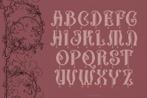 Marstune Font PNG with transparent background - Preview 3