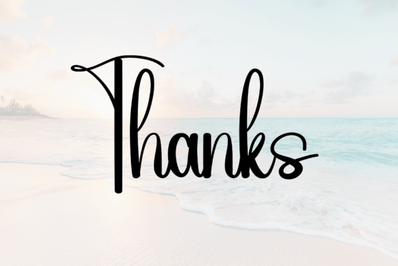 Newyear Beach Font font preview - 4