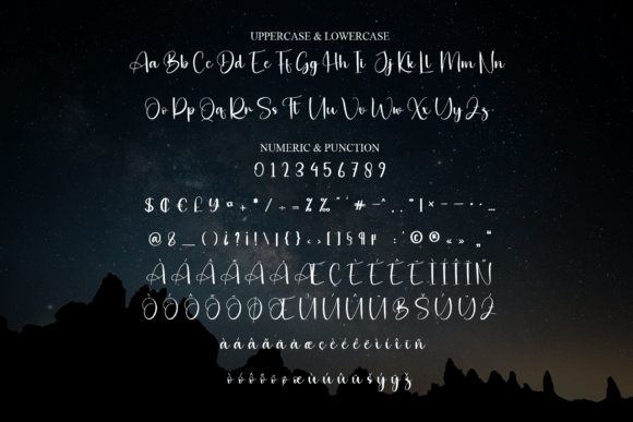 Night Hunting Font PNG with transparent background - Preview 6