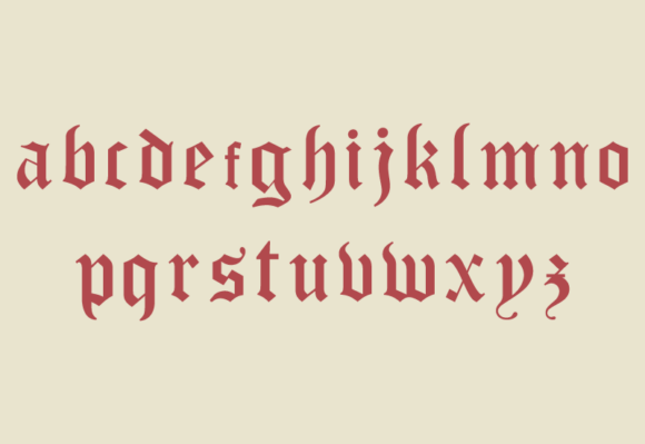 Old English Texas Font PNG with transparent background - Preview 1