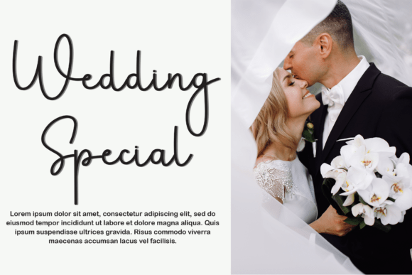 Romance Pillow Font PNG with transparent background - Preview 3