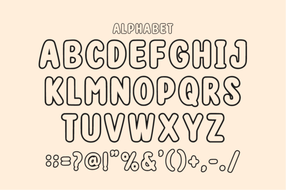 Smooth Lines Font PNG with transparent background - Preview 4