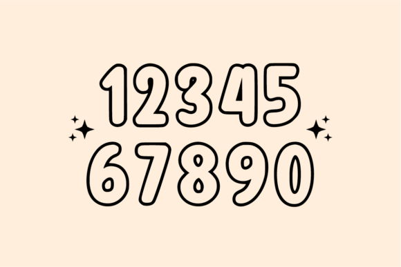 Smooth Lines Font PNG with transparent background - Preview 5
