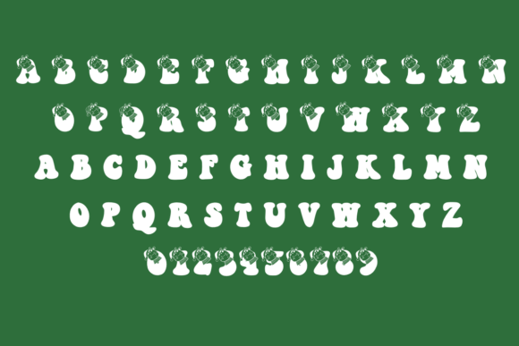 Animal Christmas Font - Preview 1