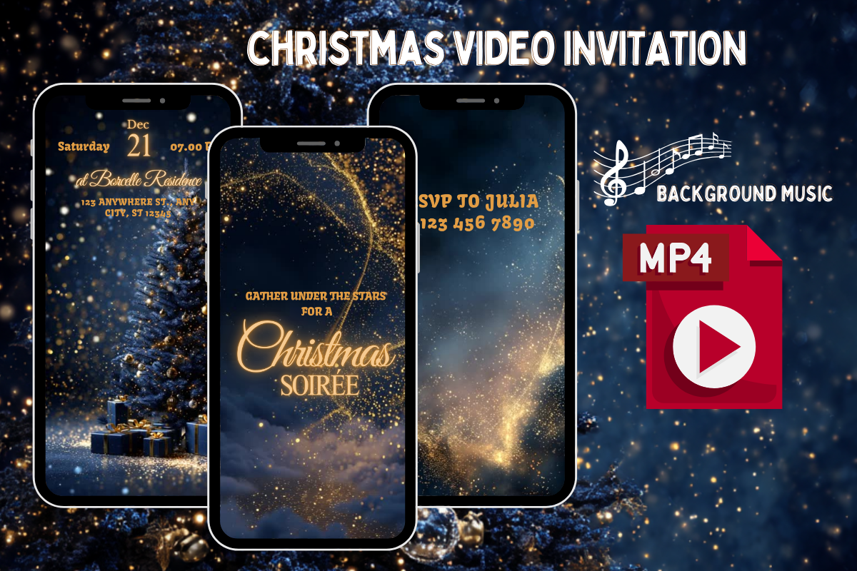 Animated Christmas Dinner Invitation