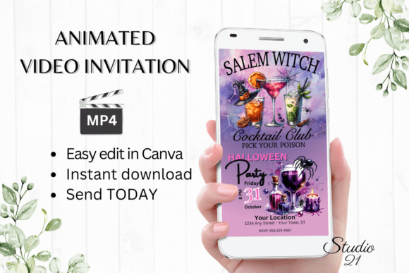 Animated Halloween Party Invitation