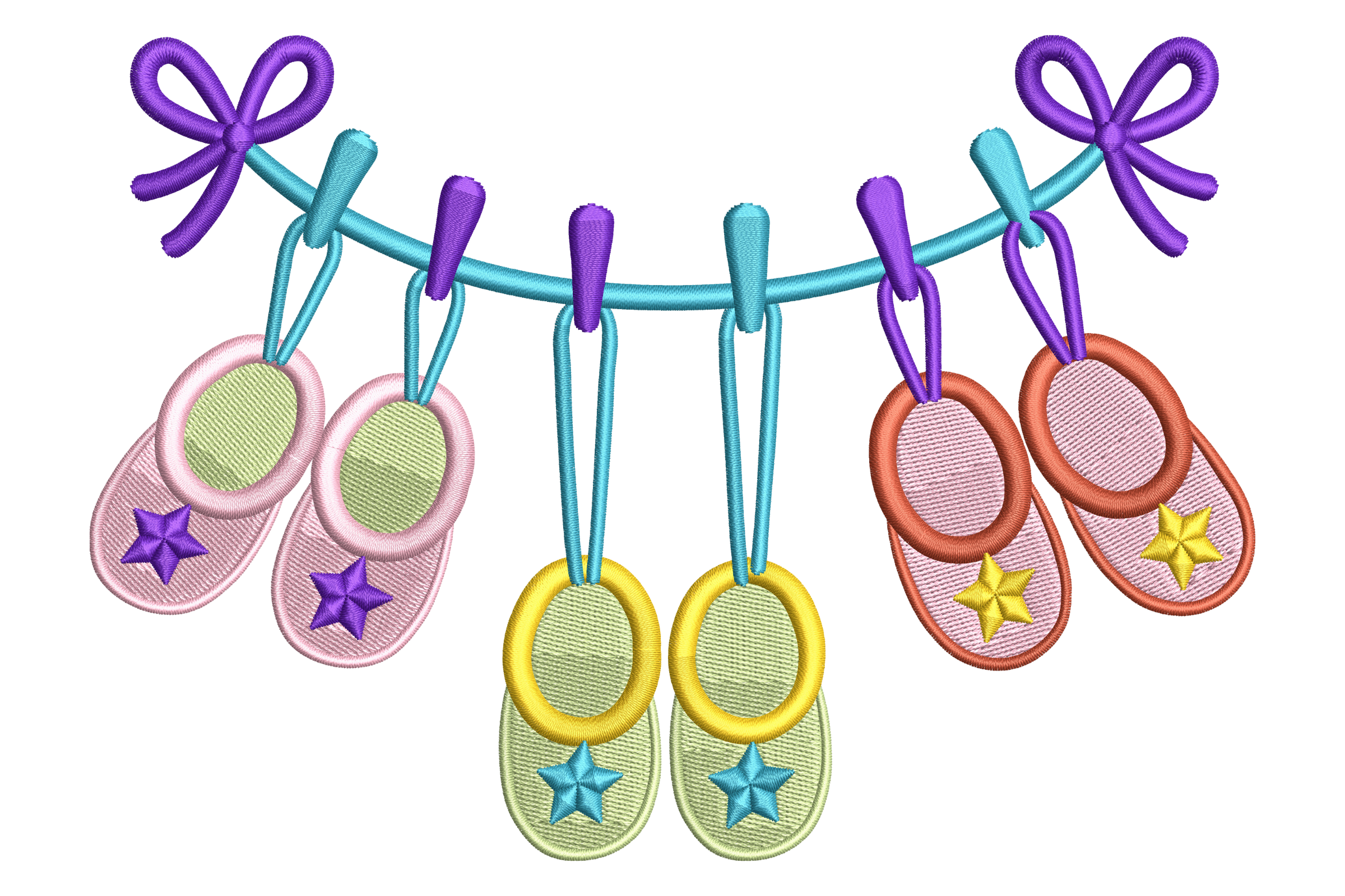 Baby Shoes Clothesline