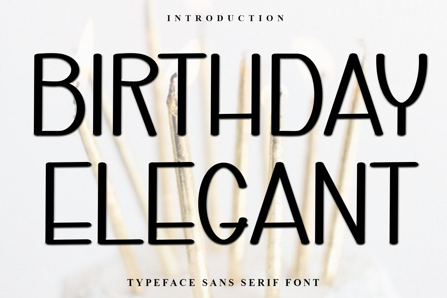 Birthday Elegant preview, refined font for milestone birthday invitations