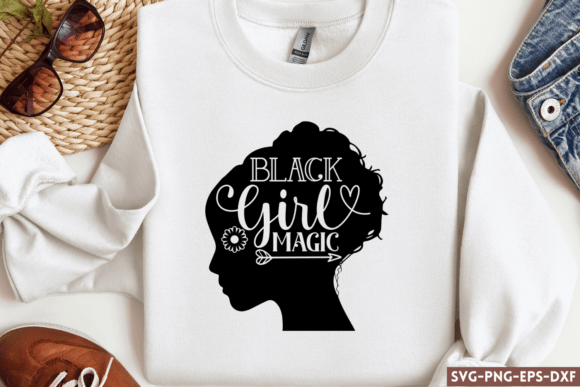 Black Girl Magic SVG, Black Woman SVG Graphic by Styled Stock Mock ...