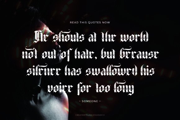 Blacklutter Vol2 Font - Preview 2