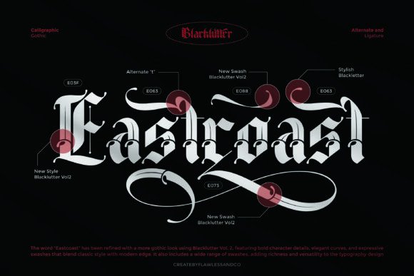 Blacklutter Vol2 Font - Preview 4