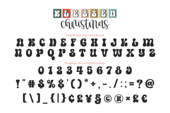 Blessed Christmas Duo Font PNG with transparent background - Preview 4
