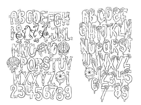 Brain Eaterz Font PNG with transparent background - Preview 1