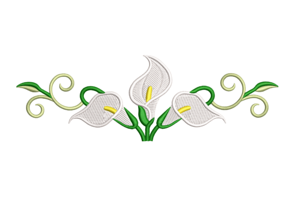 Calla Lily Floral Border