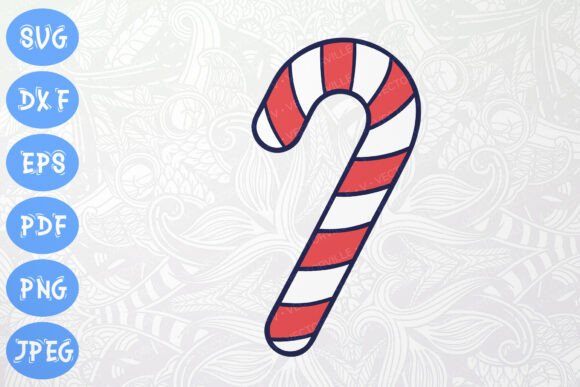 Candy Cane Svg For Christmas Diy Crafts Graphics