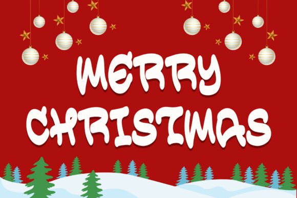 Christmas Diego Font PNG with transparent background - Preview 1