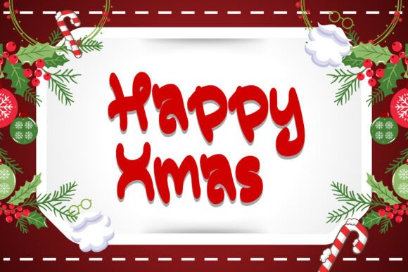 Christmas Diego Font PNG with transparent background - Preview 2