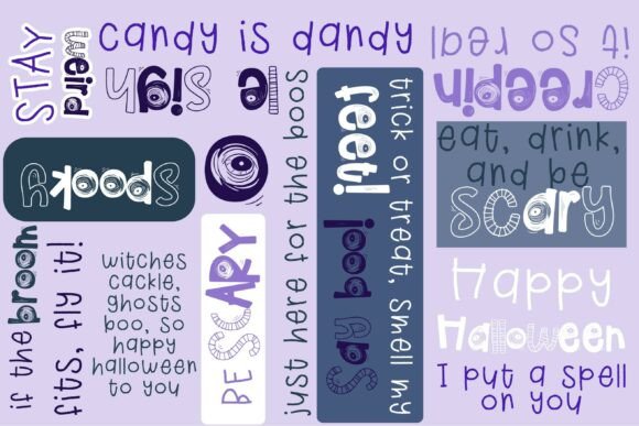 Cowberry Scary Duo Font - Preview 1