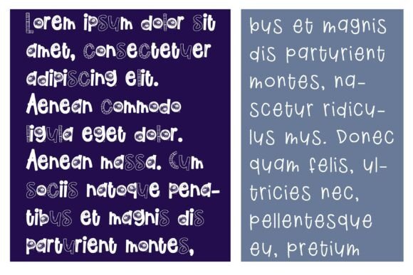 Cowberry Scary Duo Font - Preview 3