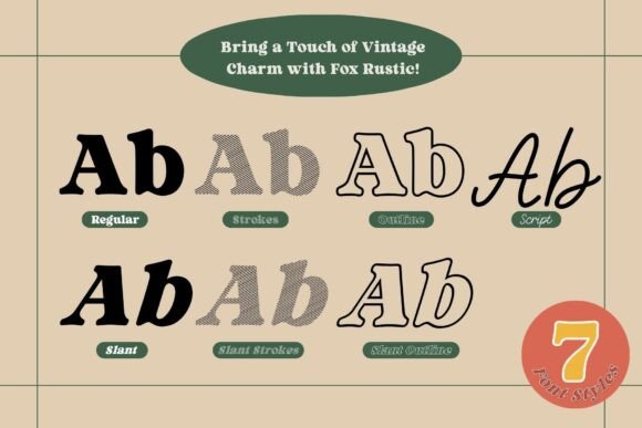 Fox Rustic Font - Preview 1