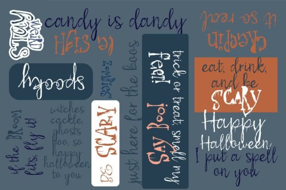 Gossip Gruesome Duo Font - Preview 1