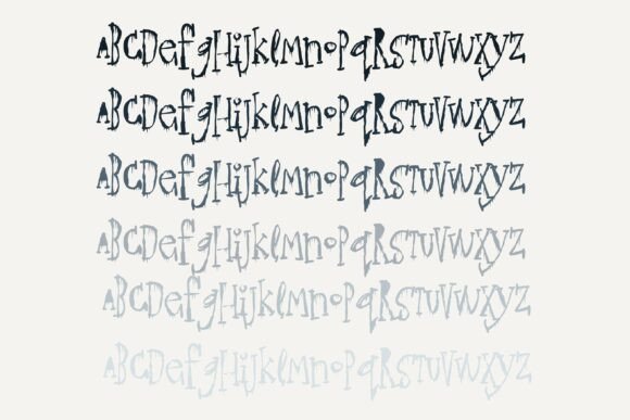 Gossip Gruesome Duo Font - Preview 4