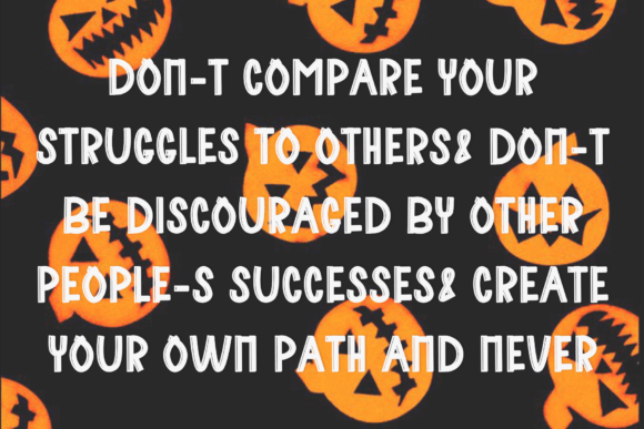 Hallowen Season Font PNG with transparent background - Preview 3