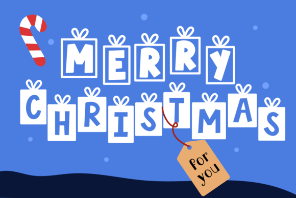 Holiday Gifts Font PNG with transparent background - Preview 3