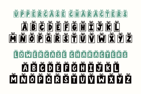 Holiday Gifts Font PNG with transparent background - Preview 6