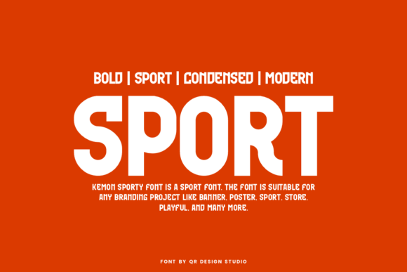 Kemon Sporty Font PNG with transparent background - Preview 1