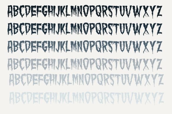 Macabre More Duo Font PNG with transparent background - Preview 4