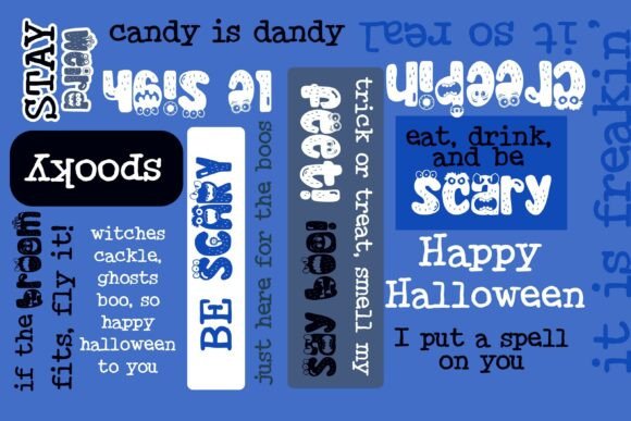 Monster Mouth Duo Font PNG with transparent background - Preview 1